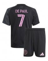 Inter Miami Rodrigo De Paul #7 Vieraspaita Lasten 2025-26 Lyhythihainen (+ shortsit)